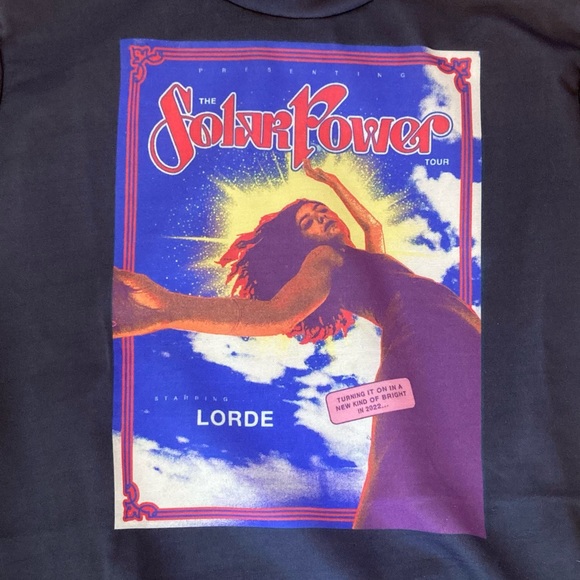 Black Lorde ‘Solar Power’ Graphic Crewneck Sweatshirt Sz. Youth M - Picture 2 of 12
